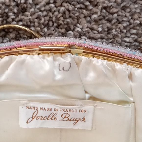 Vintage French Jorelle Beaded Hinged Evening Bag - Picture 10 of 16